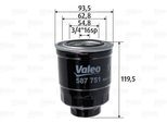 Valeo 587751 - Oe 23390 26140 Filtro Carburante Per Verso (R2), Auris (E15), Auris (E18), Avensis (T27), Corolla (E15), Corolla (E18)