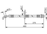 Bosch 1 987 476 758 - Oe 90947 02782 Tubo Freno Per Rav 4 I (A1)