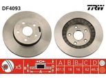Trw DF4093 - Oe 43512 42010 Disco Freno Per Rav 4 I (A1)
