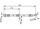 Bosch 1 987 476 757 - Oe 90947 02781 Tubo Freno Per Rav 4 I (A1)