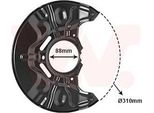 Van Wezel 5307371 - Oe 4778205030 Piastra Di Ancoraggio, Asse Anteriore Sinistro Per Avensis (T25)