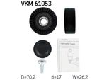 Skf Vkm 61053 Rullo Di Rinvio/Guida, Cinghia Trapezoidale Dentata Oe 1662022013 (Puleggia) Compatibile Con Auris, Avensis, Celica, Corolla, Mr 2, Rav 4