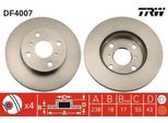 Trw DF4007 - Disco Freno Oe 43512 16070 Per Starlet (P9)
