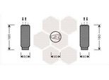 Van Wezel 5300D024 - Essiccatore Aria Condizionata Oe 8847160010 Per Corolla (E10), Corolla (E11)