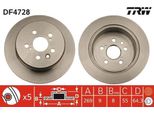 Trw DF4728 - Oe 42431 20360 Disco Freno Per Carina E (T19), Celica (T20), (T19), (T21)