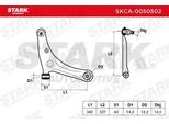 Stark SKCA-0050502 - Braccio Di Controllo Oe 4013A136 Per Forfour (454)