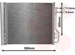 Van Wezel 29005013 - Oe A4515000054 Condensatore Aria Condizionata Con Essiccatore Per Fortwo Cabrio (451), Fortwo (451)