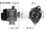 Era 210529A - Alternatore Oe 160 154 03 01 Per Cabrio (450), City-Coupe (450), Crossblade (450), Fortwo Cabrio (450), Fortwo (450), Roadster (452)