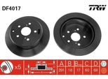 Trw DF4017 - Oe 42431 14100 Disco Freno Per Previa (R1, R2)