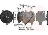 Van Wezel 2901K157 - Oe A1602300011 Klimakompressor FüR Cabrio (450), City-Coupe (450), Crossblade (450), Fortwo Cabrio (450), Fortwo (450), Roadster (452)