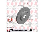 Zimmermann 590.2597.20 - Disco Freno Per Avensis (T27), Verso (R2)