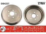 Trw DB4257 - Oe 42431 05020 Tamburo Del Freno Per Avensis (T22)