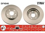 Trw DF4046 - Oe 43512 05030 Disco Freno Per Avensis (T22)