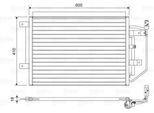 Valeo 822556 - Condensatore Aria Condizionata Oe MR568975 Con Essiccatore Per Forfour (454), Fortwo (450)