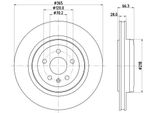 Hella 8DD 355 132-901 - Disco Freno Oe 600643100D Per Modello S (5YJS)