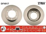 Trw DF4917 - Disco Freno Oe 43512 0K060 Per Hilux