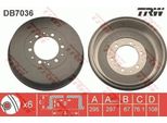 Trw DB7036 - Tamburo Freno Oe 42431 0K120 Per Hilux