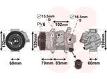Van Wezel Compressore Aria Condizionata 5300K627 Per Toyota Avensis Notchback (ZRT27 ADT27)