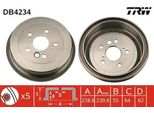 Trw DB4234 - Oe 42 431 281 00 Tamburo Del Freno Per Rav 4 I (A1), Rav 4 Ii (A2)