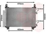 Van Wezel 53005404 - Oe 88460 0D050 Condensatore Aria Condizionata Con Essiccatore Per Yaris (P9)