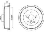 Bosch 0 986 477 168 - Oe 42431 28100 Tamburo Del Freno Per Rav 4 I (A1), Rav 4 Ii (A2)