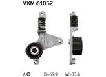 Skf Vkm 61052 - Oe 16620 0H020 Puleggia Tenditore, Cinghia A V Per Camry (V4), Previa Iii (R2, R5)