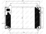 Nrf 35596 - Oe 8845005130 Condensatore Aria Condizionata Con Essiccatore Per Avensis (T25), Corolla Verso (E12)