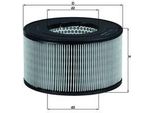 Mahle Lx 1139 - Filtro Aria Oe 177005B080 Per Hilux