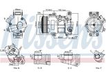 Nissens 89516 - Compressore Aria Condizionata Oe 8831002400 Per Auris (E15), Auris (E18), Avensis (T27), Rav 4 Iii (A3), Verso (R2)