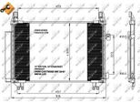Nrf 35654 - Condensatore Aria Condizionata Oe 884600D060 Con Essiccatore Per Yaris (P13), Yaris (P9)