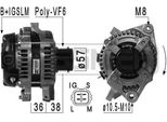 Era 210978A - Alternatore Oe 27060 0Y060 Per Auris (E15), Corolla (E15), Urban Cruiser (P1), Yaris (P9)