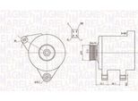 Magneti Marelli 063731605010 - Alternatore Per Corolla (E11), Corolla (E12), Corolla (E18), Corolla Verso (E12), Avensis (T25), Avensis (T22)