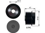 Gates OAP7152 - Puleggia Alternatore Oe 274150T020 Per Auris (E18), Corolla (E18)