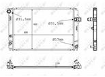 Nrf 58382 - Oe 1640021330 Radiatore, Raffreddamento Motore Per Yaris (P13)