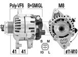 Era 210896A - Alternatore Oe 27060 0N011 Per Yaris (P9)