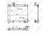 Nrf 58384 - Oe 1640047090 Radiatore, Raffreddamento Motore Per Verso S (P12), Yaris (P13)