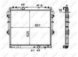 Nrf 58491 - Oe 164000L140 Radiatore, Raffreddamento Motore Per Hilux