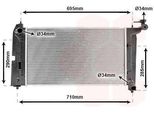 Van Wezel 53002289 - Oe 16400 21140 Radiatore, Raffreddamento Motore Per Corolla (E12), Corolla Verso (E12)