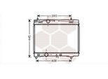 Van Wezel 53002357 - Oe 16400 0Q040 Radiatore, Raffreddamento Motore Per Yaris (P9)