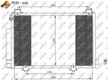 Nrf 35552 - Oe 8846052010 Condensatore Aria Condizionata Con Essiccatore Per Yaris Verso (P2), Yaris (P1)