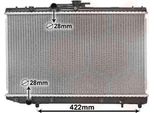 Van Wezel 53002227 - Oe 1640011350 Radiatore, Raffreddamento Motore Per Starlet (P9)