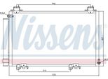 Nissens 94516 - Oe 88460 52040 Condensatore Aria Condizionata Con Essiccatore Per Yaris (P1), Yaris Verso (P2)