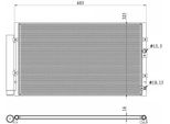Nrf 350487 - Condensatore Aria Condizionata Oe 73210CA000 Con Essiccatore Per Gt 86 (ZN6)
