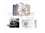 Tyc 836-0015 - Ventola Radiatore Oe 06711 0J010 Per Yaris (P1), Yaris Verso (P2)