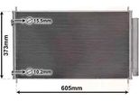 Van Wezel 53005708 - Condensatore Aria Condizionata Oe 884600D220 Con Essiccatore Per Yaris (P13)