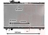 Van Wezel 53002350 - Oe 16400 16530 Radiatore, Raffreddamento Motore Per Celica (T20)