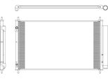 Nrf 350321 - Condensatore Aria Condizionata Oe 884600D220 Con Essiccatore Per Yaris (P13)