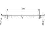 Bosch 1 987 476 289 - Oe 211 611 775 B Bremsschlauch FüR Kaefer
