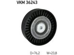 Skf Vkm 36243 - Puleggia Folle Oe 6G9N 11948 Ac, Cinghia A V Per S60 Ii (134), S80 Ii (124), V60 I (155, 157), V70 Iii (135), XC60 (156), XC70 Ii (136), XC90 I (275)
