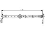 Bosch 1 987 481 059 - Tubo Freno Per C70 Ii Cabriolet (542), S40 Ii (544), V50 (545)